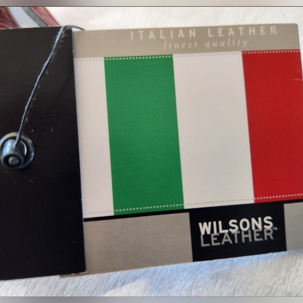 NWT Red Pelle Studio/ Wilsons Italian Leather Wrist Bag - Picture 5 of 7